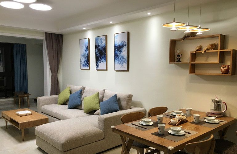 岳陽(yáng)君臨天下88平簡(jiǎn)約風(fēng)格裝修案例