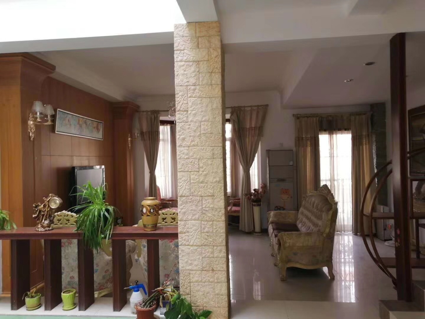 益陽100平米英倫風客廳裝修效果圖