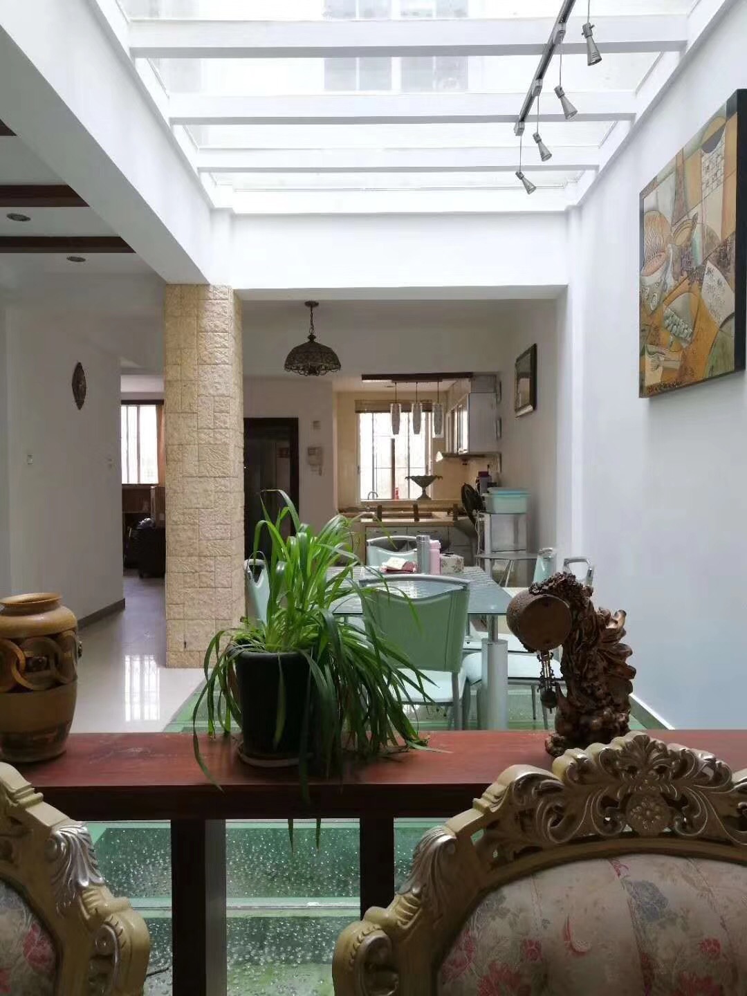 益陽100平米英倫風露天餐廳裝修效果圖