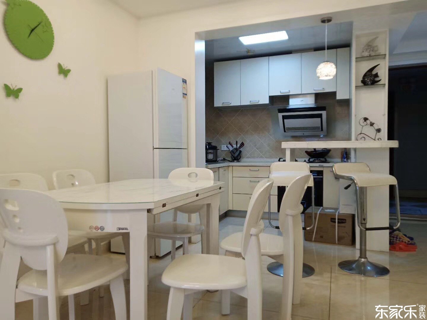 115平米北歐現代風格餐廳裝修效果圖