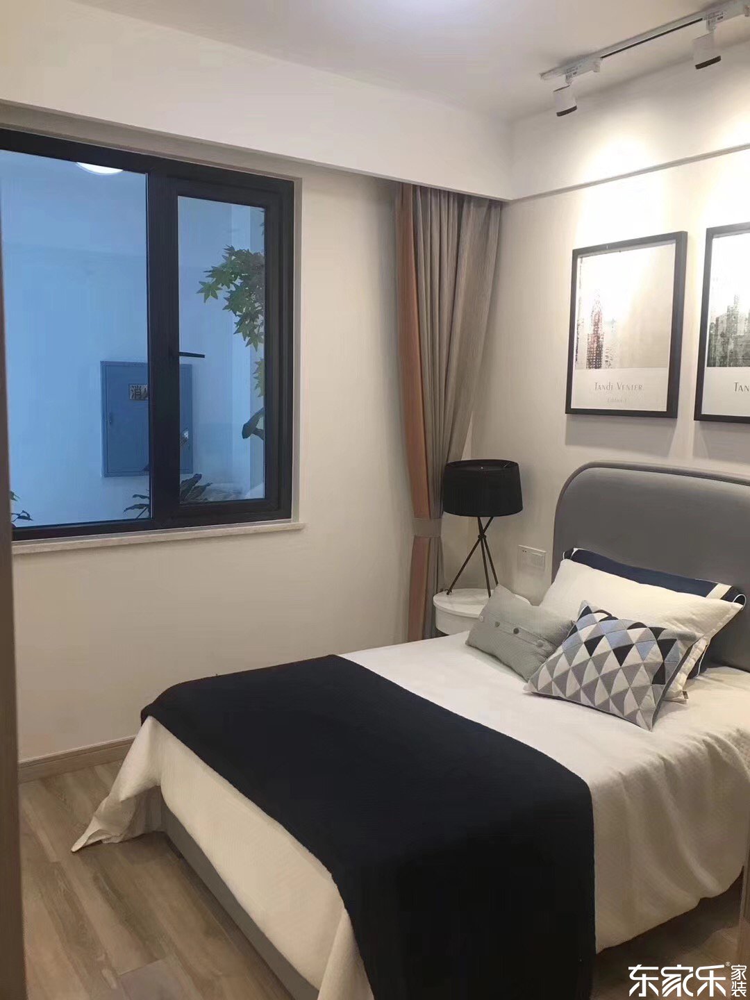 110平北歐現代主臥裝修效果圖