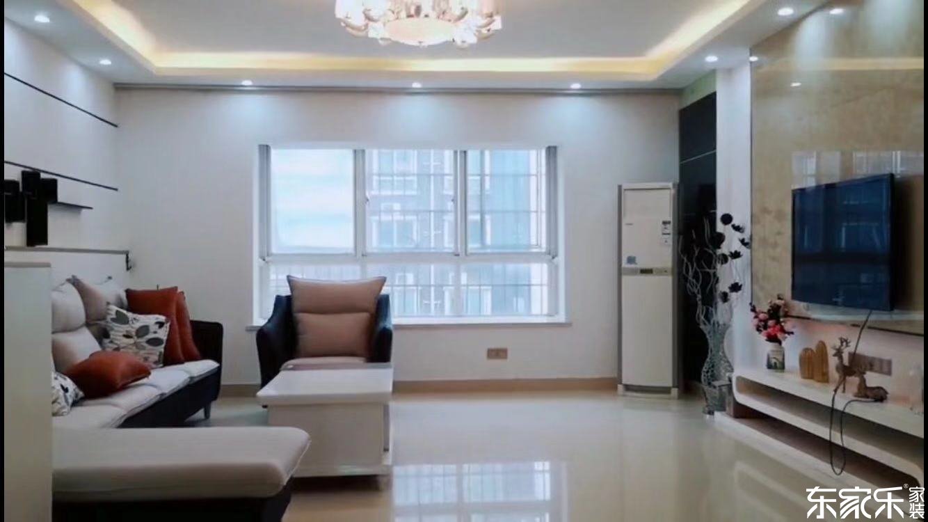 長沙時代傾城100平米現代簡約風格裝修案例